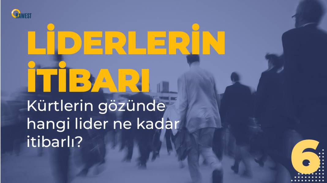 Rawest anketi açıklandı: Kürtlerin gözünde siyasette hangi lider ne kadar itibarlı? 23